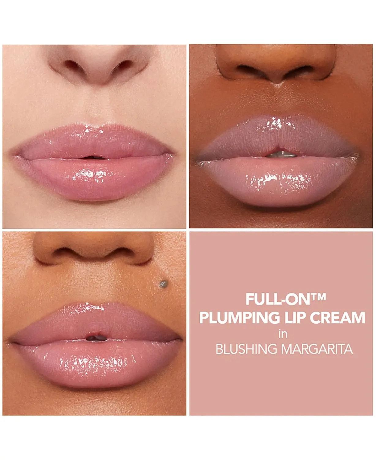 BUXOM Full-On Plumping Lip Cream, Lip Plumper Gloss, Enhancing Tinted Lip Plumper, Moisturizing Lip Gloss with Peptides and Vitamin E, Cruelty Free