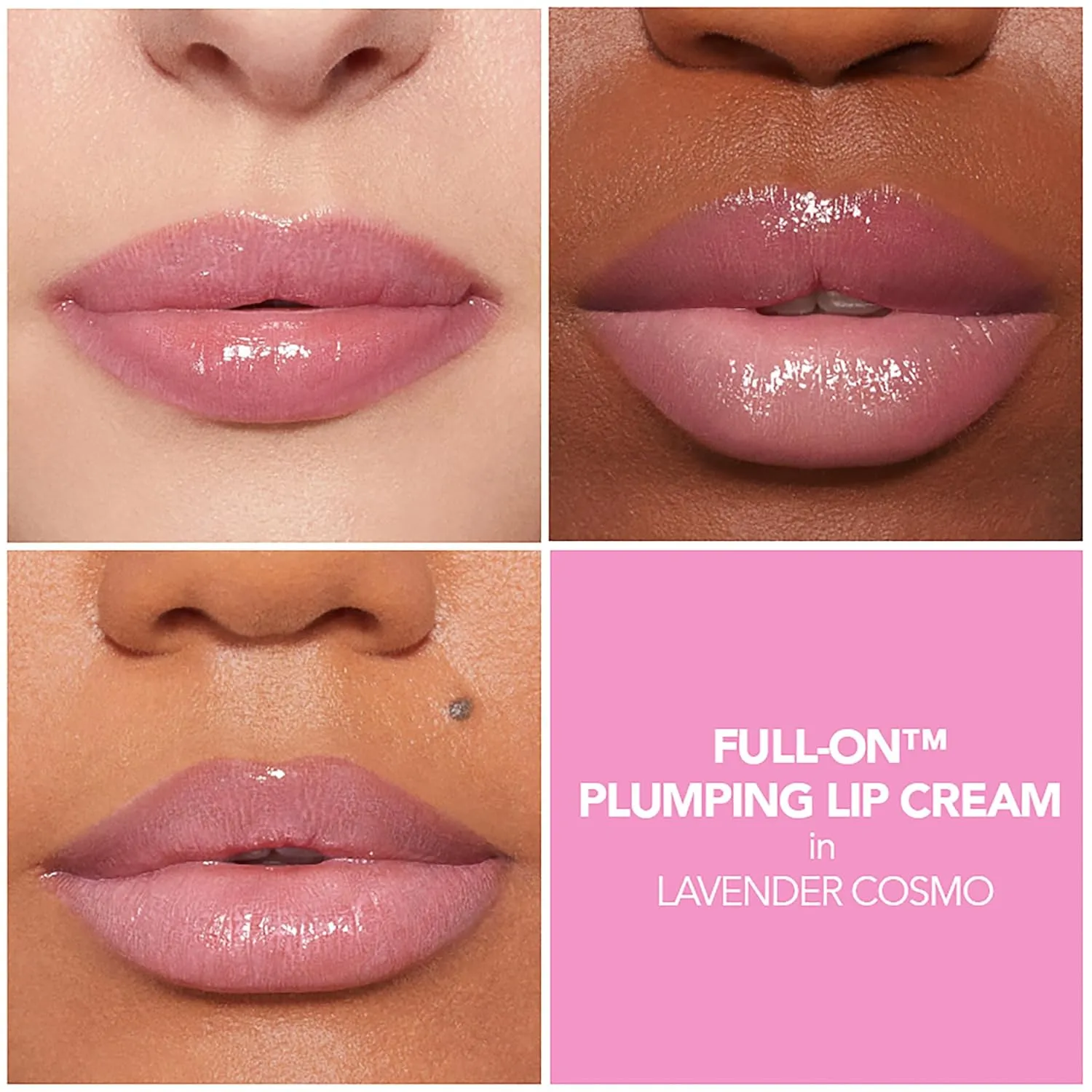 BUXOM Full-On Plumping Lip Cream, Lip Plumper Gloss, Enhancing Tinted Lip Plumper, Moisturizing Lip Gloss with Peptides and Vitamin E, Cruelty Free