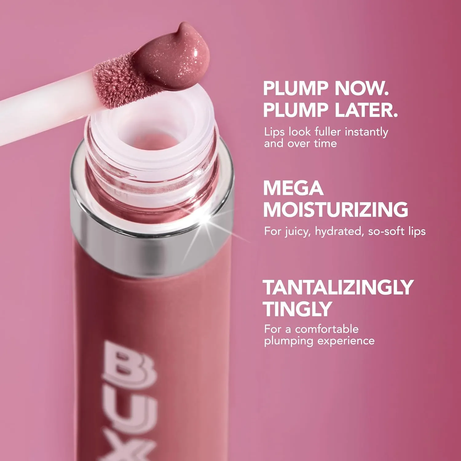 BUXOM Full-On Plumping Lip Cream, Lip Plumper Gloss, Enhancing Tinted Lip Plumper, Moisturizing Lip Gloss with Peptides and Vitamin E, Cruelty Free