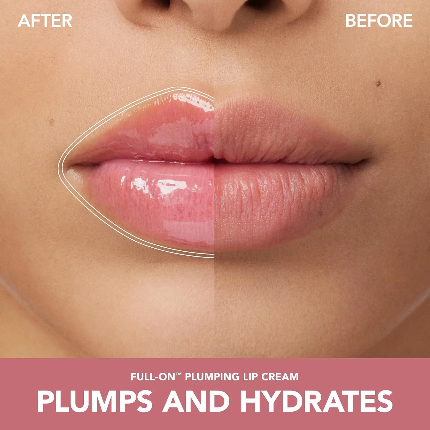 BUXOM Full-On Plumping Lip Cream, Lip Plumper Gloss, Enhancing Tinted Lip Plumper, Moisturizing Lip Gloss with Peptides and Vitamin E, Cruelty Free