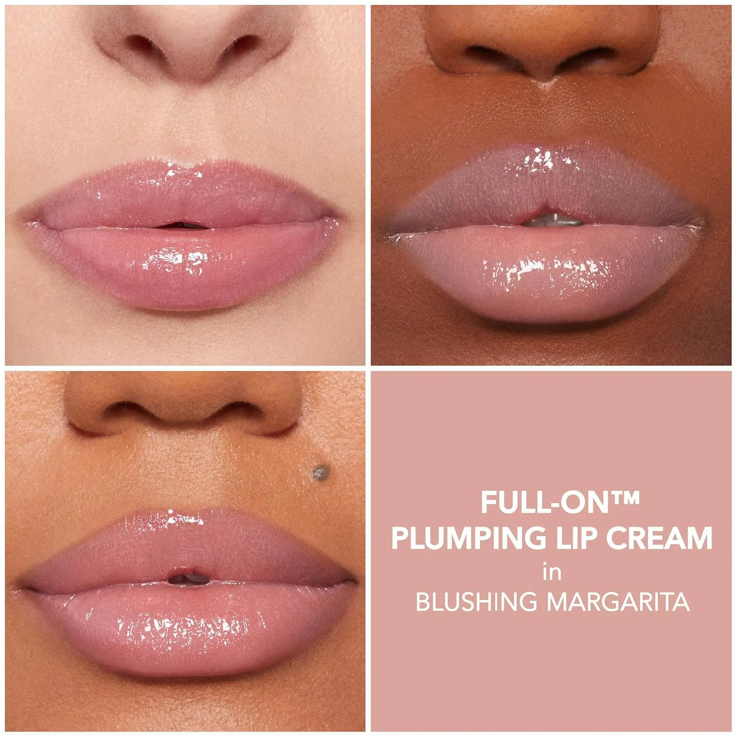 BUXOM Full-On Plumping Lip Cream, Lip Plumper Gloss, Enhancing Tinted Lip Plumper, Moisturizing Lip Gloss with Peptides and Vitamin E, Cruelty Free
