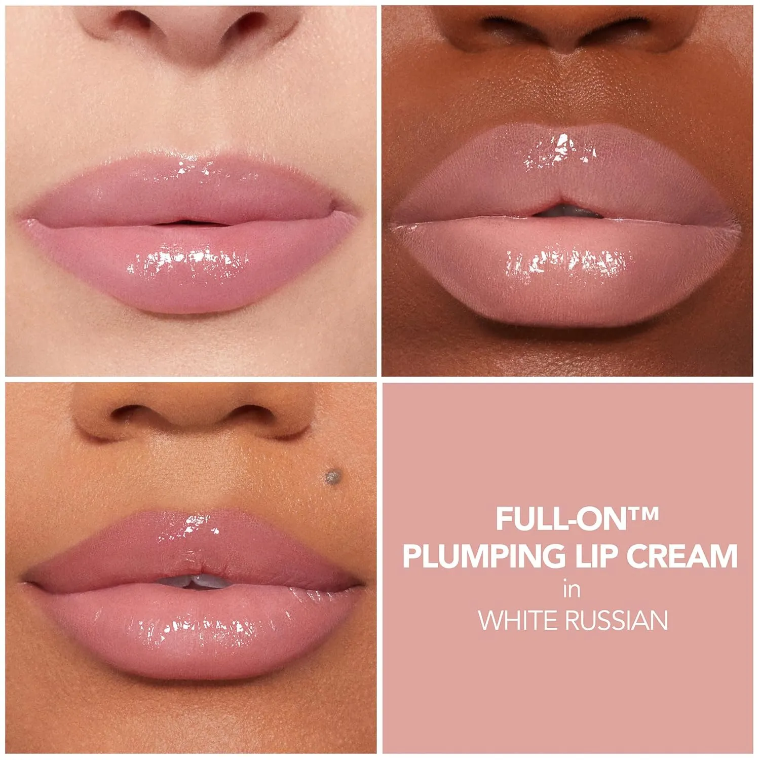 BUXOM Full-On Plumping Lip Cream, Lip Plumper Gloss, Enhancing Tinted Lip Plumper, Moisturizing Lip Gloss with Peptides and Vitamin E, Cruelty Free