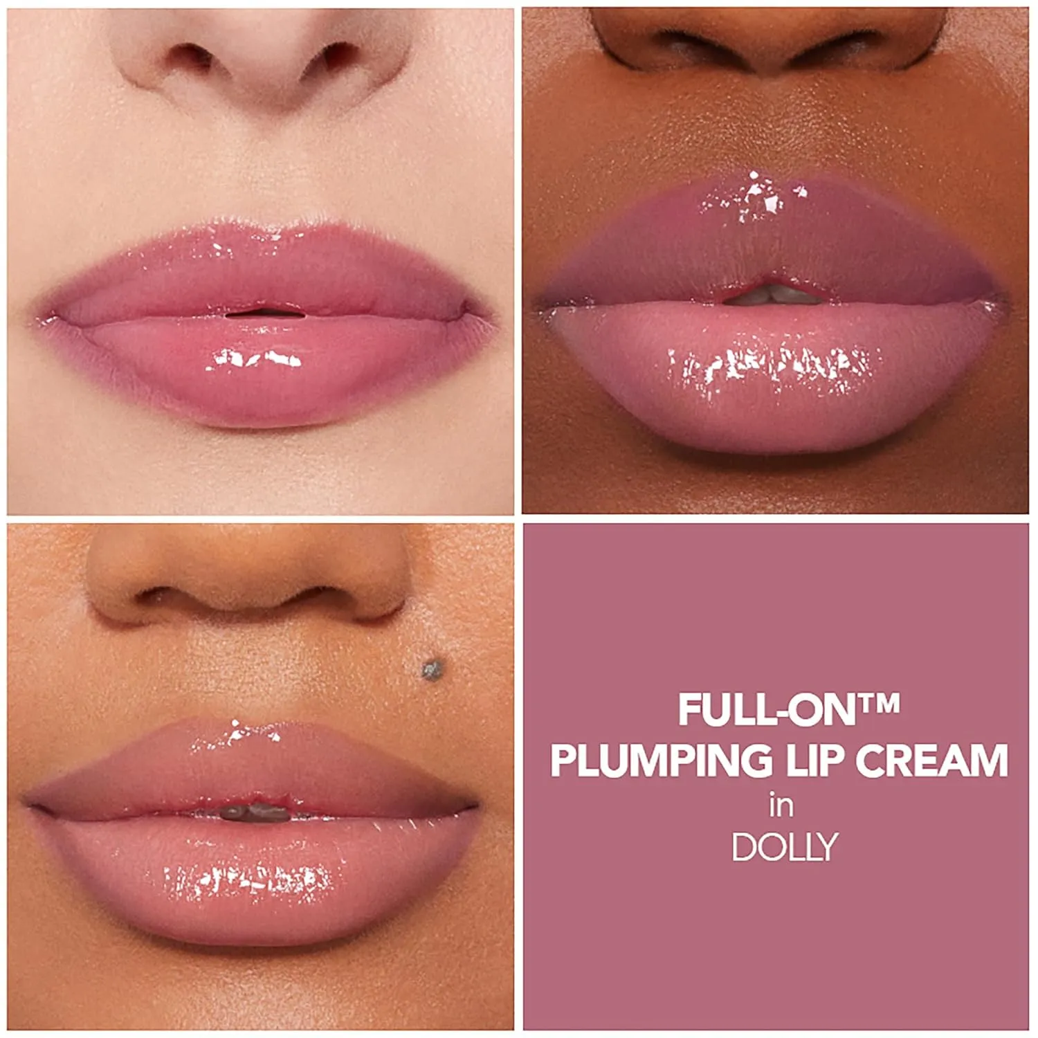 BUXOM Full-On Plumping Lip Cream, Lip Plumper Gloss, Enhancing Tinted Lip Plumper, Moisturizing Lip Gloss with Peptides and Vitamin E, Cruelty Free