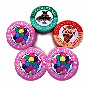 Candy Kisses Natural Lip Balm 5 Piece Assortment