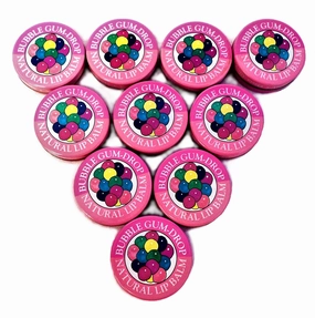 Candy Kisses Natural Lip Balm Bubblegum 10 Pieces