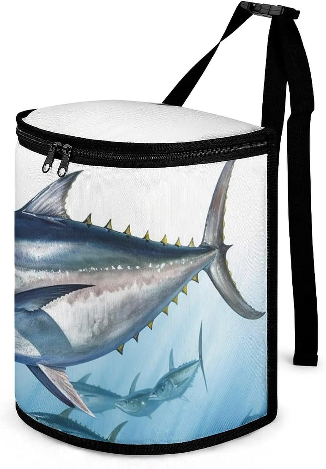 Car Trash Can Bluefin Tuna Thunnus Leak Proof Waterproof Garbage Bag for SUV Truck Camping