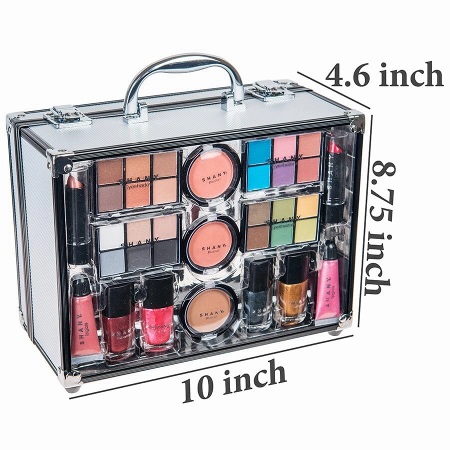 Carry All Trunk Makeup Set - Silver