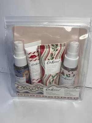 Cath Kidston Keep Kind Cassis & Rose Daily Travel Essentials Kit