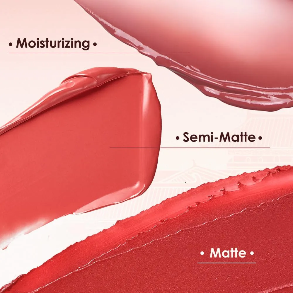 Catkin Moist Lipstick Hydrating High Impact Color Infused with Vitamin E and Avocado Oil Smooth Soft Texture Long Lasting Orang Glow Finish 128
