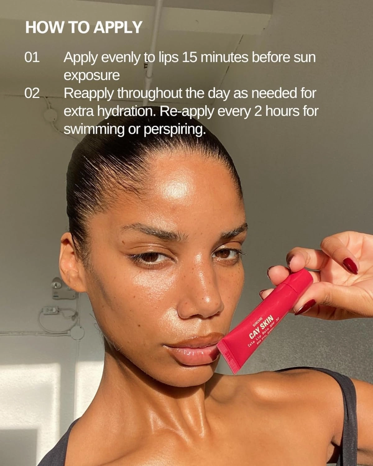 Cay Skin Isle Lip Balm SPF 30 – High Shine, Hydrating, Non-Sticky Lip Gloss in Vanilla Brown Sugar Flavor – Formulated with Natural Ingredients for All Skin Tones – Cocoa Cabana
