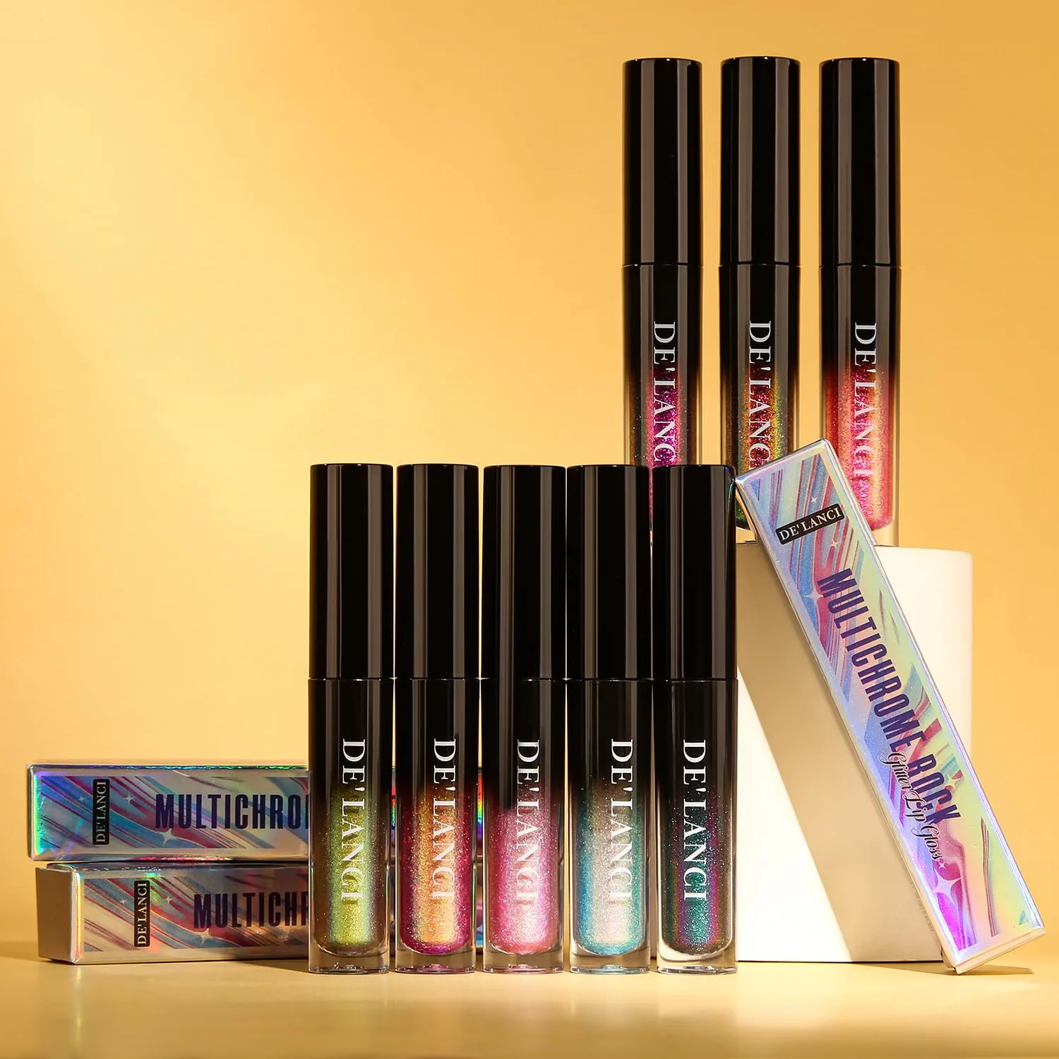 Chameleon Liquid Lipstick Purple Green Color,Shimmer Metallic Colourful Lip Gloss for Women Girls Lips Makeup Gift,Hydrating Waterproof and Long Lasting Lip Stick Shiny,Talc-Free,#3
