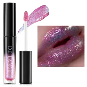 Chameleon Liquid Lipstick Purple Green Color,Shimmer Metallic Colourful Lip Gloss for Women Girls Lips Makeup Gift,Hydrating Waterproof and Long Lasting Lip Stick Shiny,Talc-Free,#3