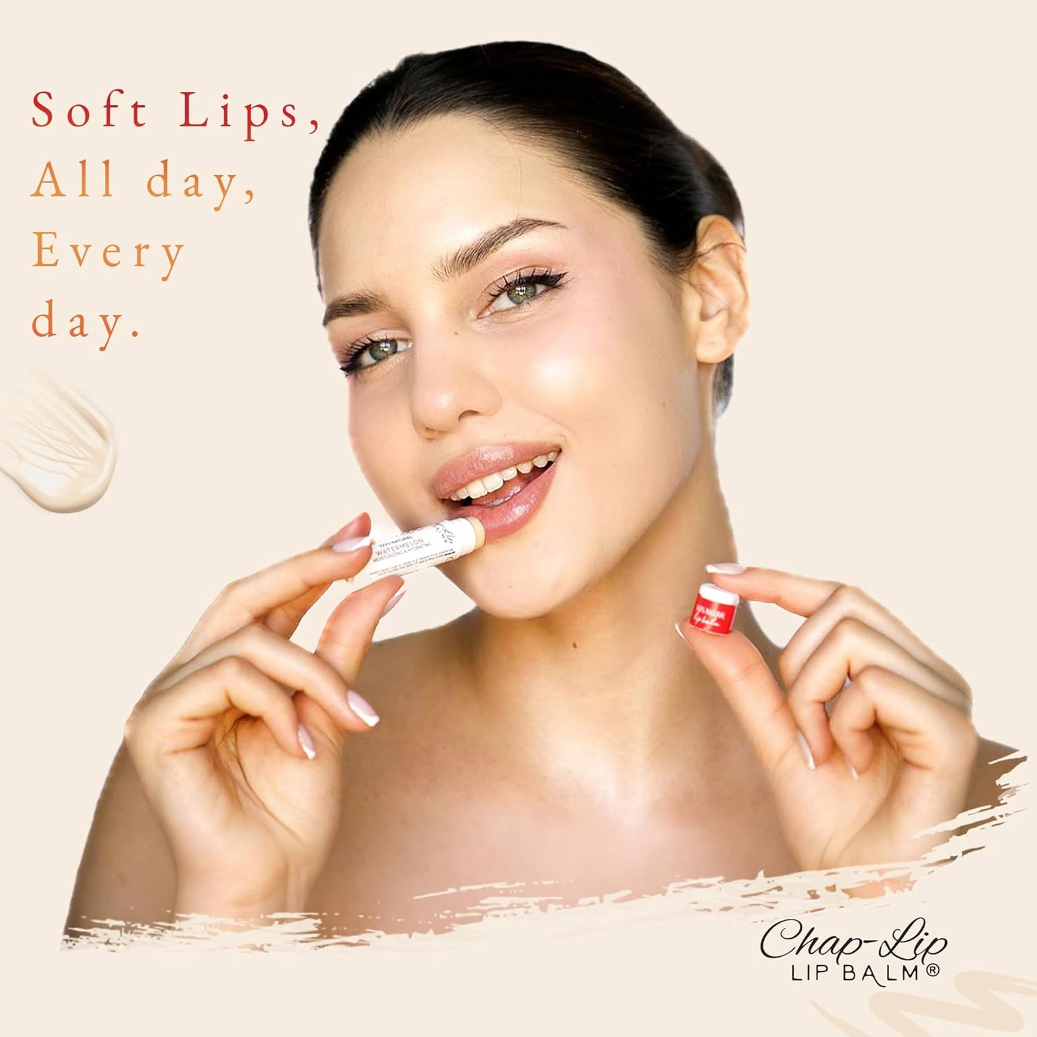 CHAP-LIP Original Lip Balm Hydrating Bulk Chap Stick with Fruit Flavors, Coconut Oil, Cocoa Butter - Christmas Gift Stocking Stuffers Lip Therapy Pack for Men and Women - Made in USA, 24 Pack x 12 Box