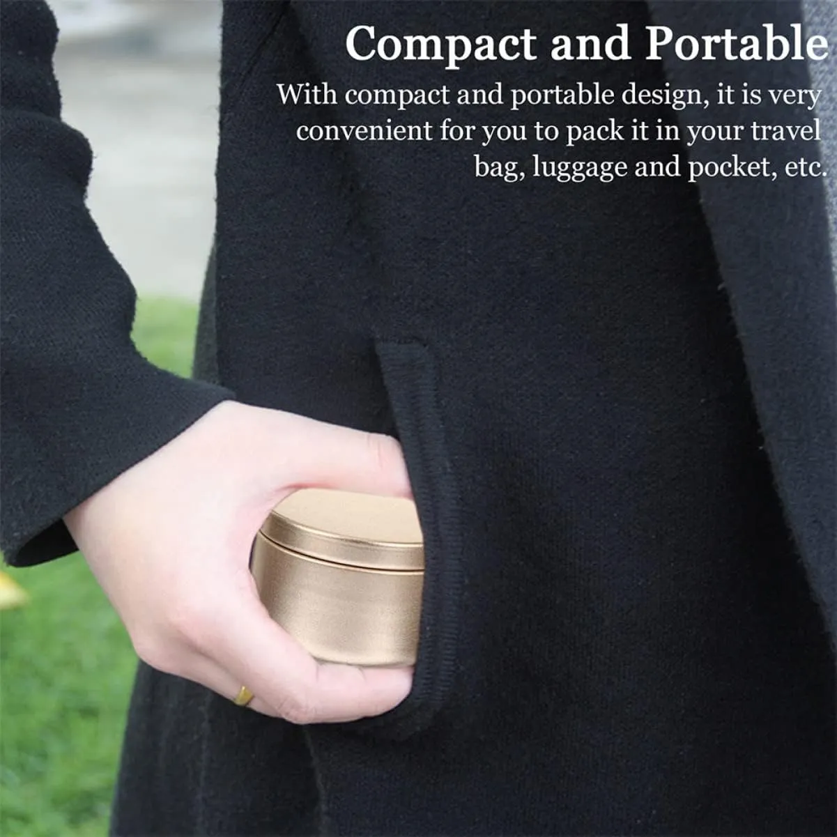 Ciieeo 24pcs Candle Containers Durable Aluminum Candle Tins for DIY Projects Present Packaging and Travel Storage for and More