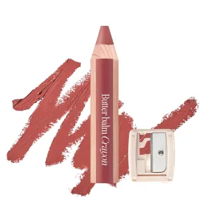 CLIO Butter Balm Crayon, 2-in-1 Lip and Cheek Tint, Buildable Lightweight Cream Blush, Crayon Lipstick Makeup (010 MAPLE BRICK, One Size)