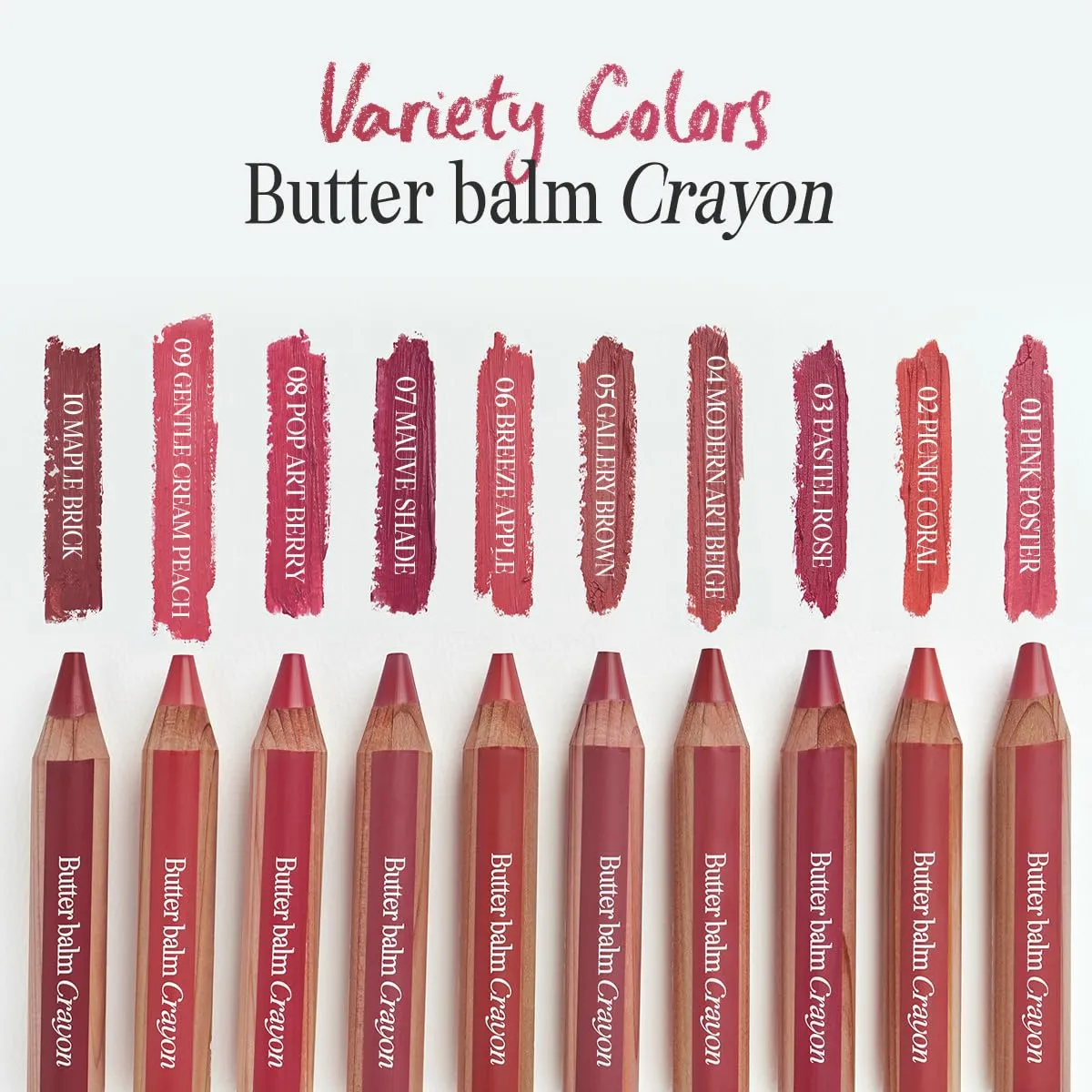 CLIO Butter Balm Crayon, 2-in-1 Lip and Cheek Tint, Buildable Lightweight Cream Blush, Crayon Lipstick Makeup (010 MAPLE BRICK, One Size)
