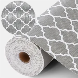 COAVAS Shelf Liner Drawer Liner Cabinet Liner Non-Slip 12in X 30Ft - Textured Kitchen Cabinet Liners with Self-Grip, Easy Cut Thick Shelf Paper for Drawers, Wardrobes, Pantry & Countertops (Gray)