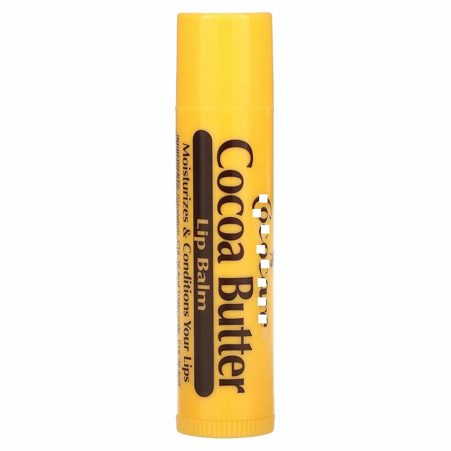 Coco.care Cocoa Butter Lip Balm - The Little Yellow Stick Enriched with Natural Cocoa Butter - Conditions & Protects Lips - 0.15oz