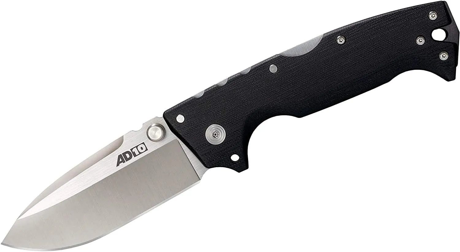 Cold Steel AD-10 3.5" S35VN Steel Ultra-Sharp Blade 5.25" G-10 Handle Tactical Folding Knife with Tri-Ad Locking Mechanism
