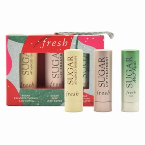 Color & Care Sugar Lip Set: Sugar Mint Rush Freshening, Rose Tinted Lip Treatment, and Advanced Therapy