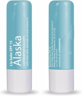 Conte Natural Beeswax Moisturizing Lip Balm Alaska Chapstick for Dry Lips with Avocado, Jojoba, Castor Oils SPF 15 (10)
