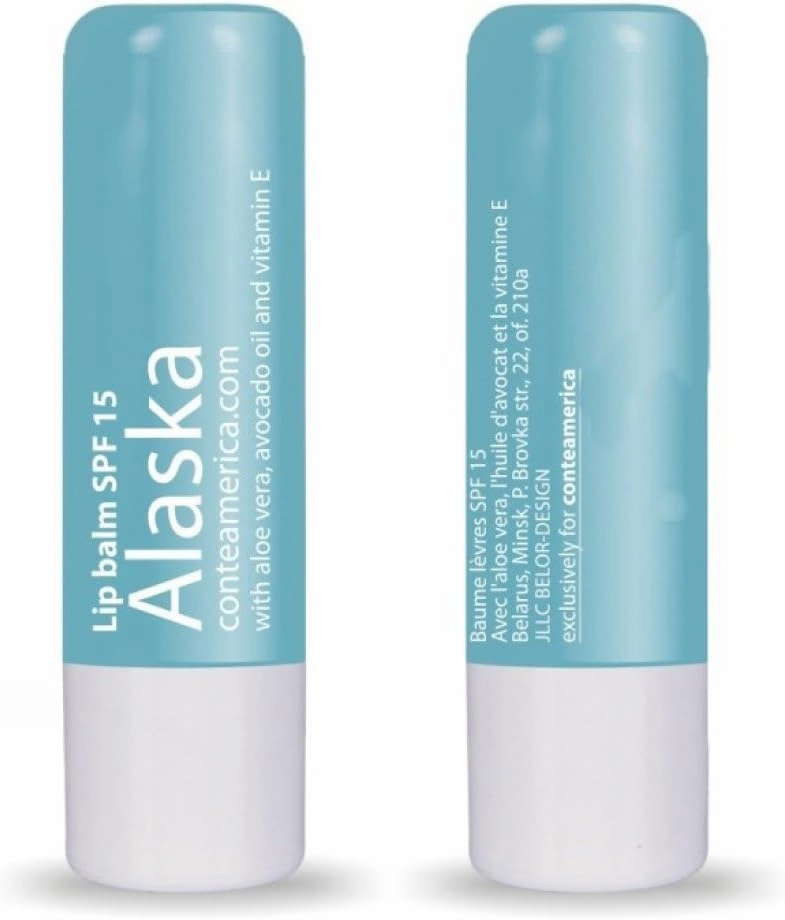 Conte Natural Beeswax Moisturizing Lip Balm Alaska Chapstick for Dry Lips with Avocado, Jojoba, Castor Oils SPF 15 (10)