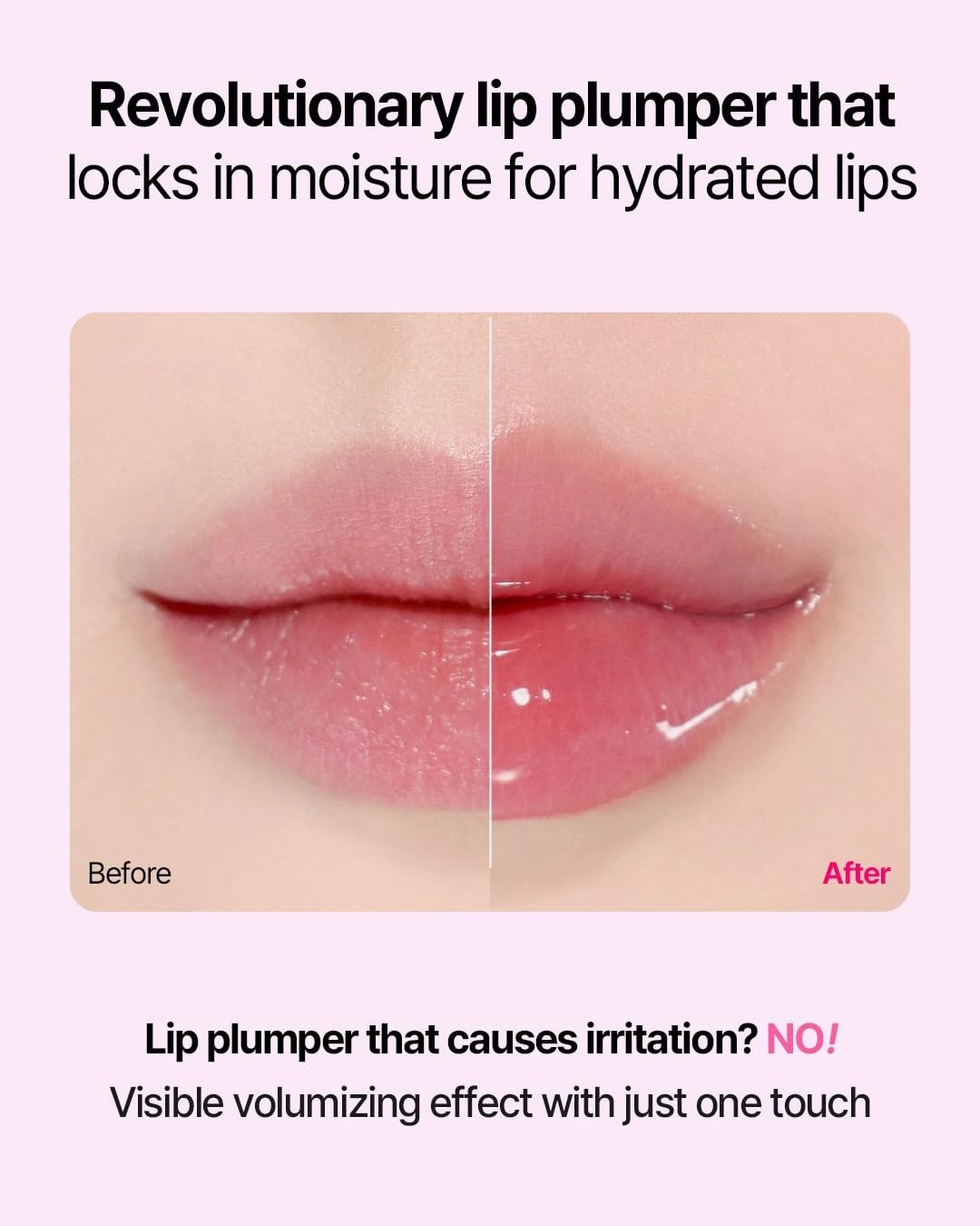 COSNORI Water-full Lip Plumper - Lip volumizing effect, Plump & moist texture, Hydrated lips, Vegan (Strong 03 Purity Coral)