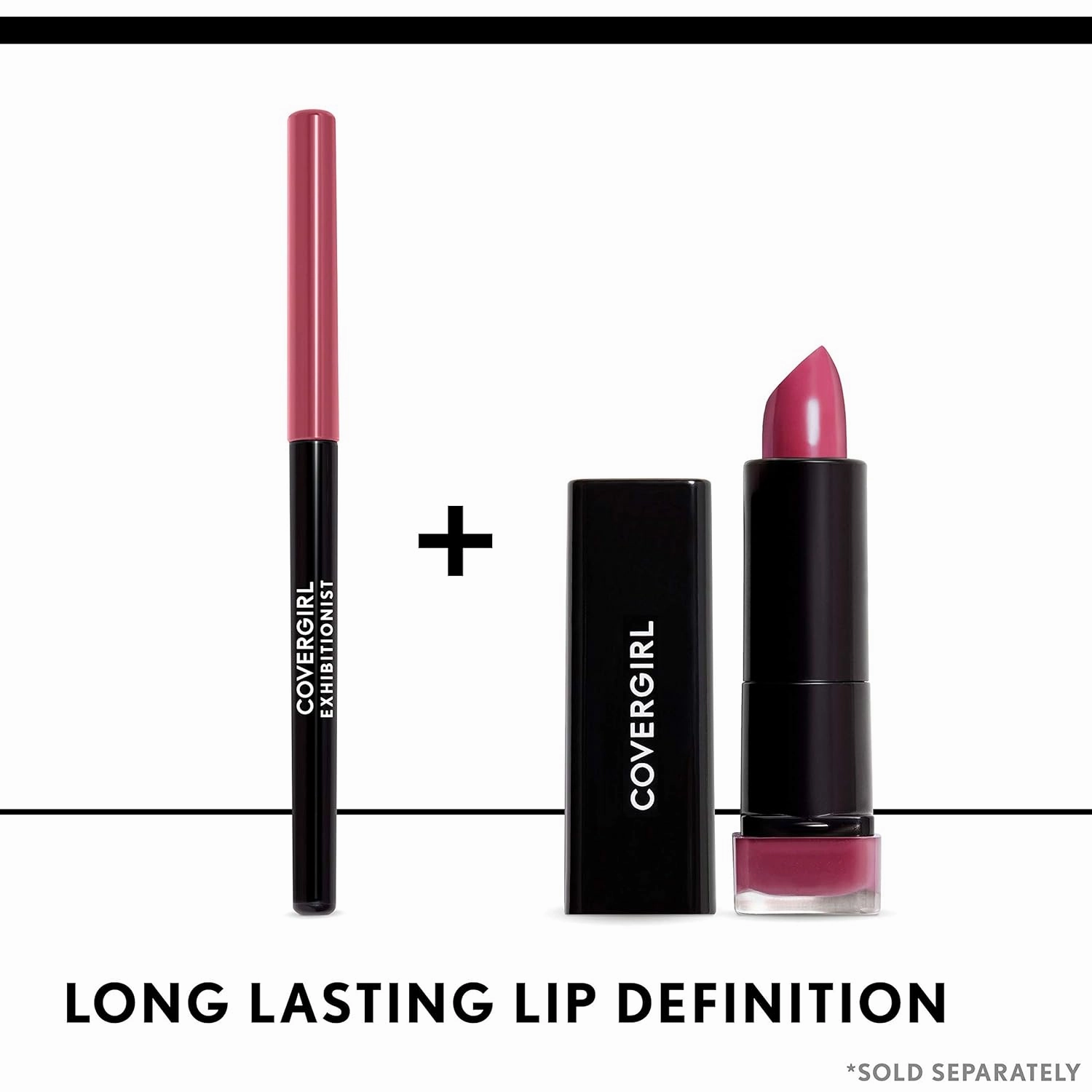 COVERGIRL Exhibitionist Lipstick Cream, Bombshell Pink 425, Lipstick Tube 0.123 OZ (3.5 g) (Pack of 2)