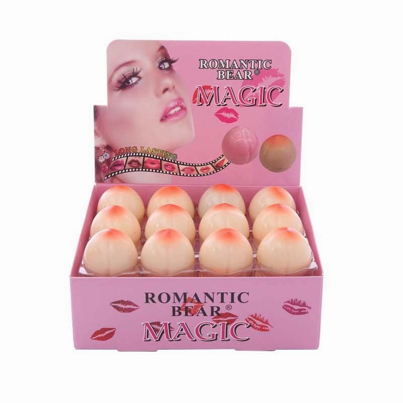 Creative Fruit Flavor Hydrating Lip Balms for Lip Care Moisturizing Autumn and Winter Pack of 24 (pack of 24, Peach)