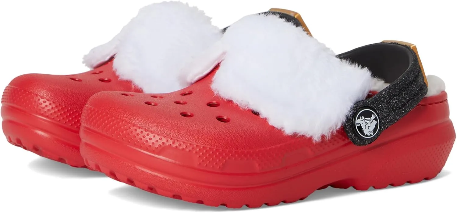 Crocs Unisex-Child Classic Holiday Lined Clogs (Toddler)