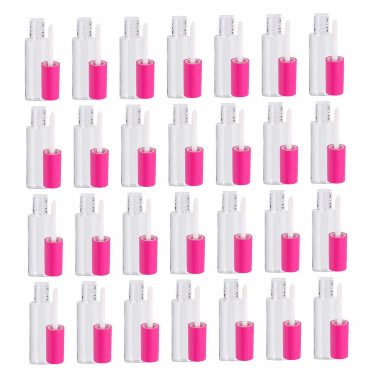 Cute Lip Gloss Bottles 100pcs Diy Lip Containers for Girls with Clear View Design