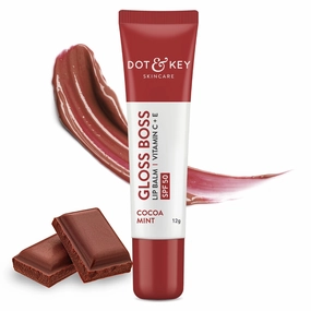 D.ot & Key Cocoa Lip Balm with Shea Butter (12gm) for Naturally Glowing and Hydrated Lips | With SPF 30 for Sun Protection   Vitamin C   E | Lipbalm for Dry & Dark Lips | Lip Balm for Women