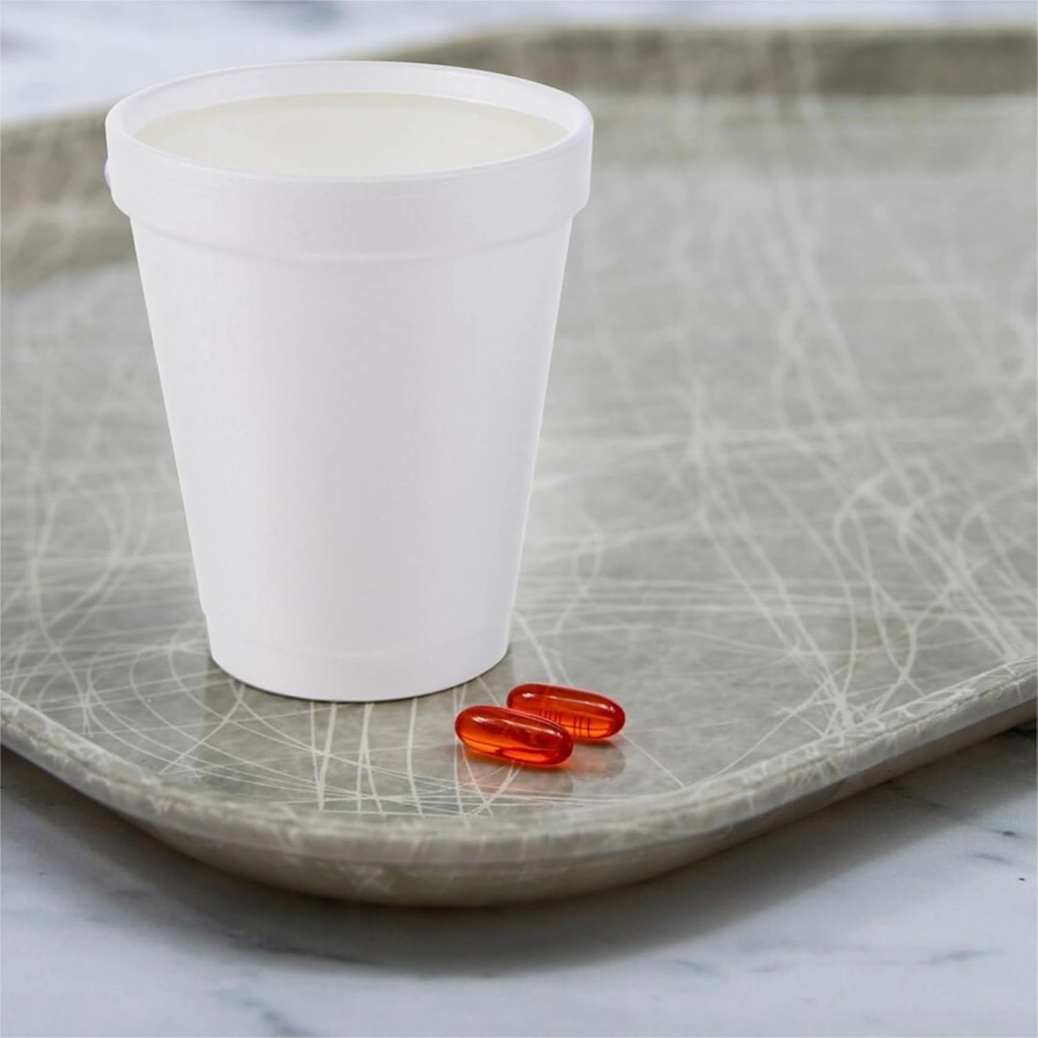 DART 20J16 3.7" Top and 2.4" Bottom Diameter, 6.1" Height, 20 Oz Big Drink Foam Cup (Case of 500), White