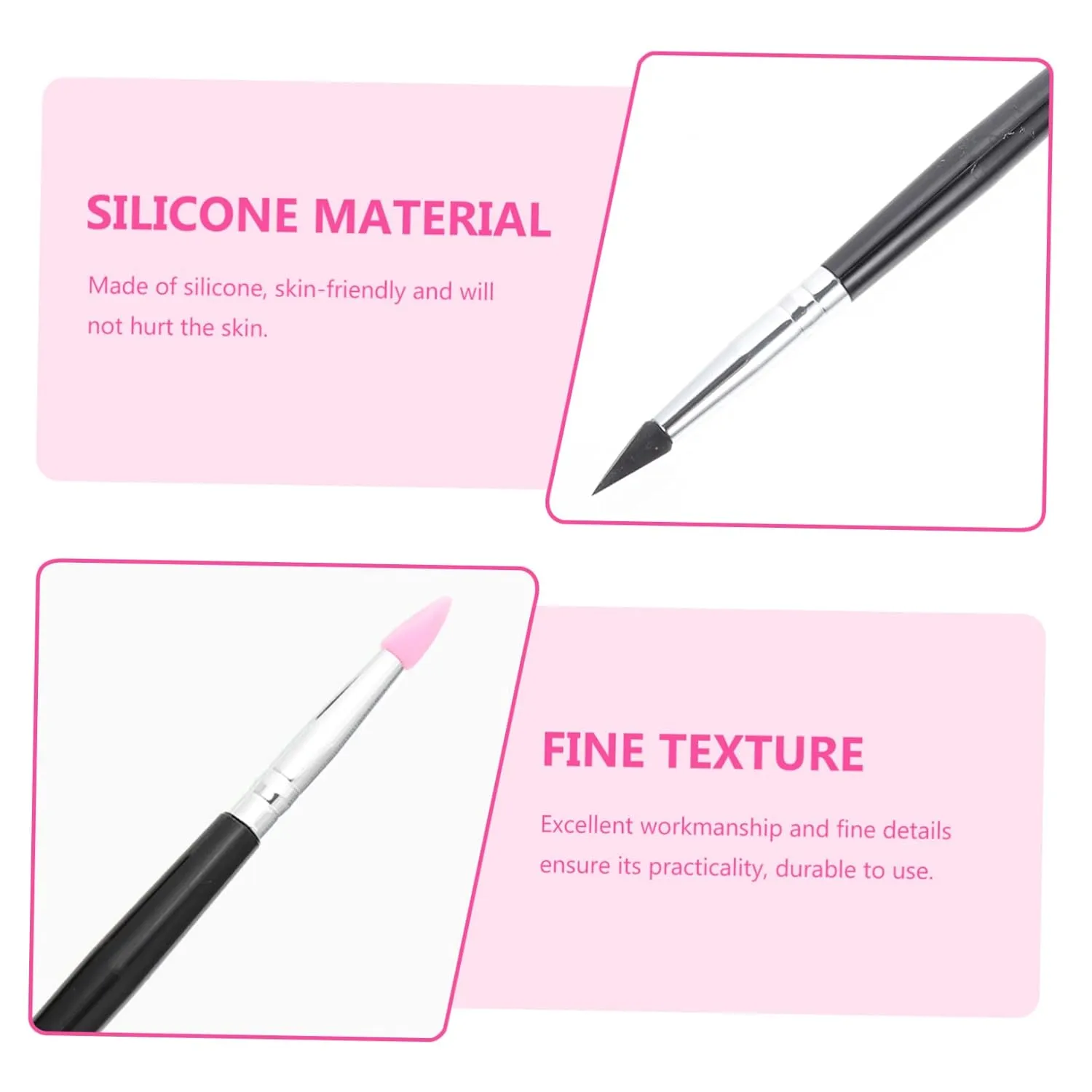 Didiseaon 15pcs Silicone Eyeshadow Brush Lipstick Applicator Lip Mask Tool Creative Makeup Brushes for Women Includes Translucent Tips for Precision Application