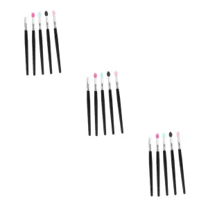 Didiseaon 15pcs Silicone Eyeshadow Brush Lipstick Applicator Lip Mask Tool Creative Makeup Brushes for Women Includes Translucent Tips for Precision Application