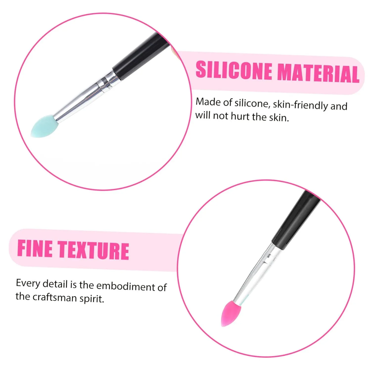 Didiseaon 15pcs Silicone Eyeshadow Brush Lipstick Applicator Lip Mask Tool Creative Makeup Brushes for Women Includes Translucent Tips for Precision Application