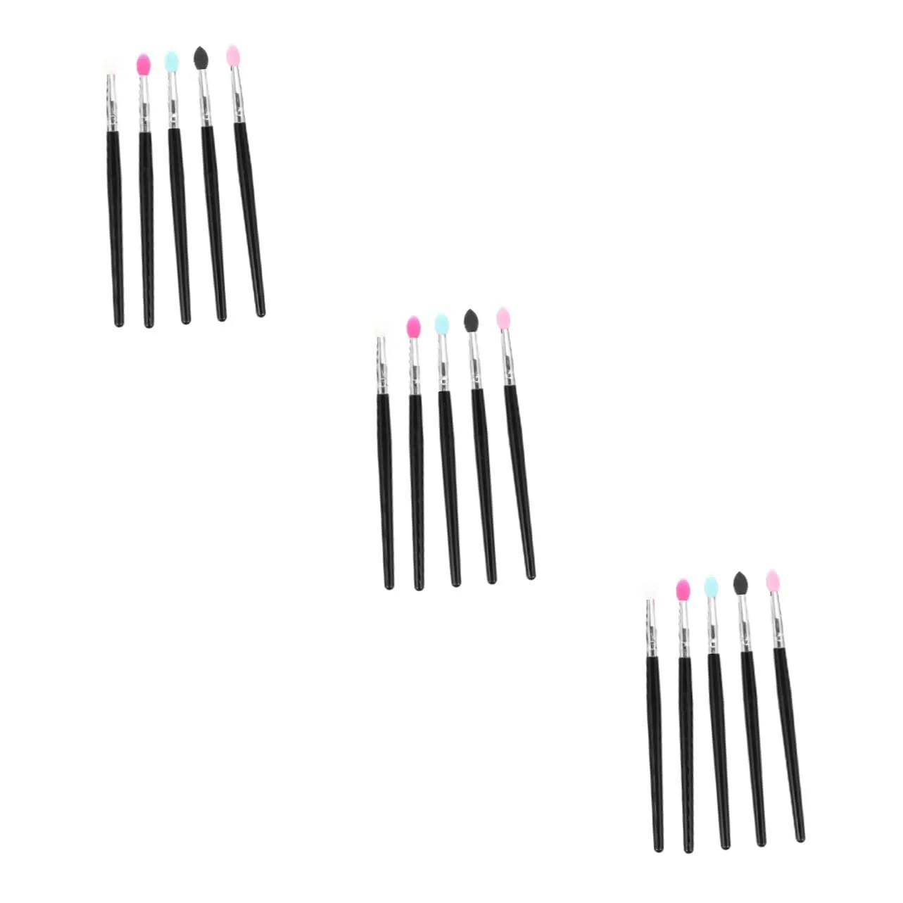 Didiseaon 15pcs Silicone Eyeshadow Brush Lipstick Applicator Lip Mask Tool Creative Makeup Brushes for Women Includes Translucent Tips for Precision Application