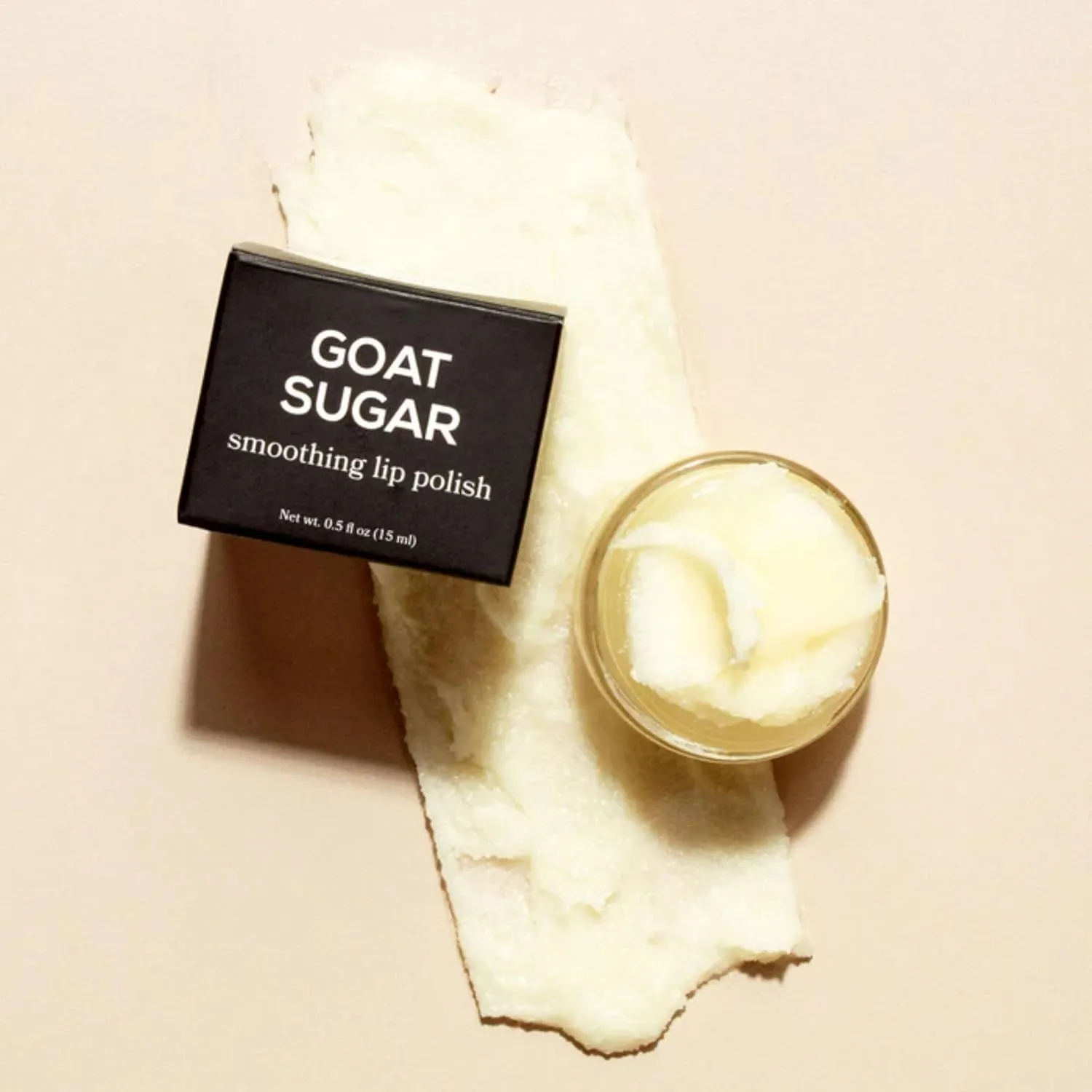 Dionis Goat Sugar Polishing Lip Scrub - Goat Milk, Jojoba & Moringa Oils Moisturize & Repair Chapped Lips, Gentle Exfoliation, Nourish, Soothe, Hydrate and Keep Moisture Locked In All Day