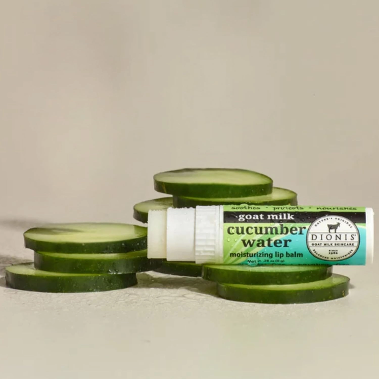 Dionis Goat Butter Lip Mask & Cucumber Water Balm Set – Hydrating Overnight Treatment & Daily Moisturizer for Dry, Chapped Lips, Clean Ingredients, Cruelty Free, Paraben Free, Made in USA