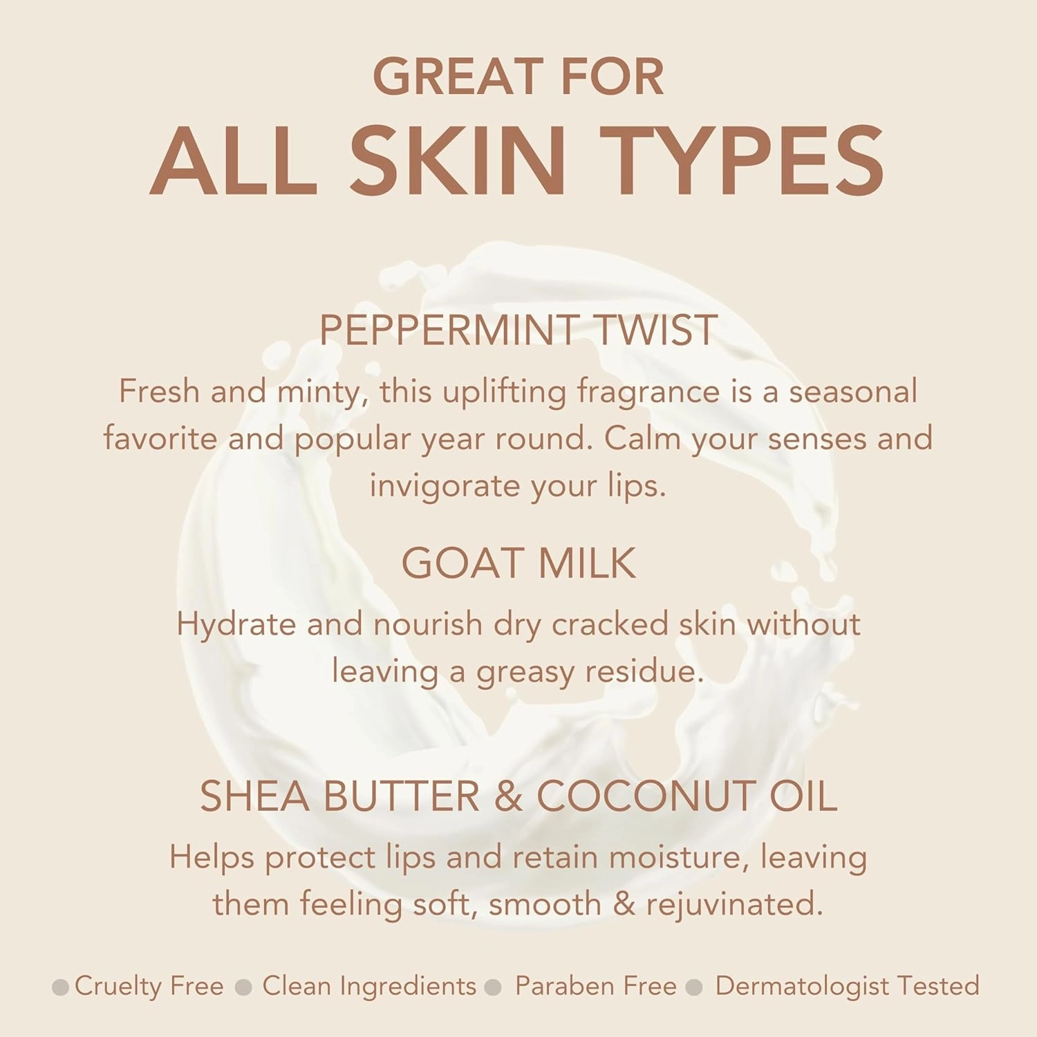 Dionis Goat Milk Skincare Peppermint Twist Scented Hand Cream & Lip Balm Set (1 oz and .28 oz) - Safe For Sensitive Skin, Soothes Chapped Lips and Dry Skin, Cruelty-free and Paraben-free