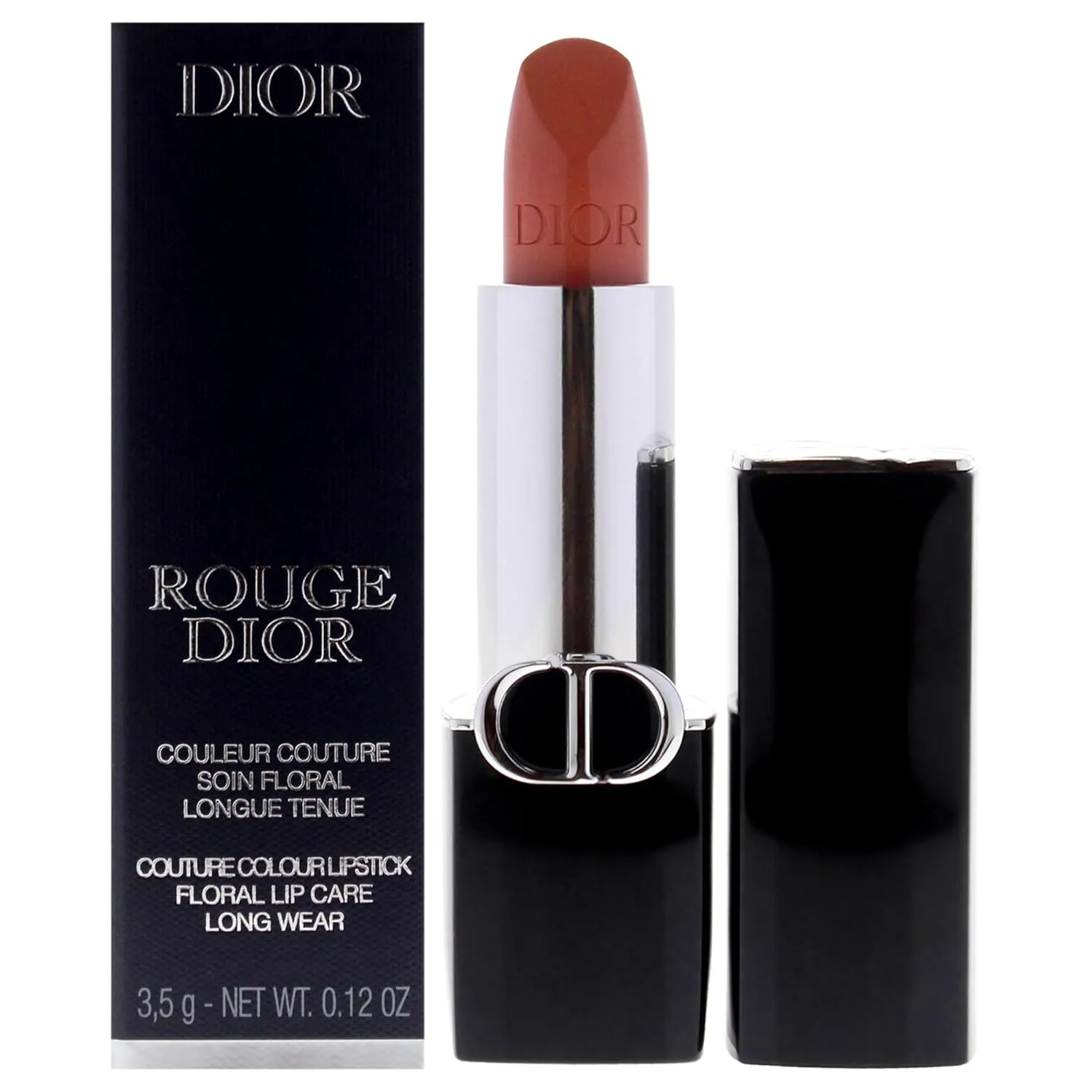 Dior Rouge Couture Satin Lipstick - 219 Rose Montaigne by Christian for Women - 0.12 oz Lipstick (Refillable)