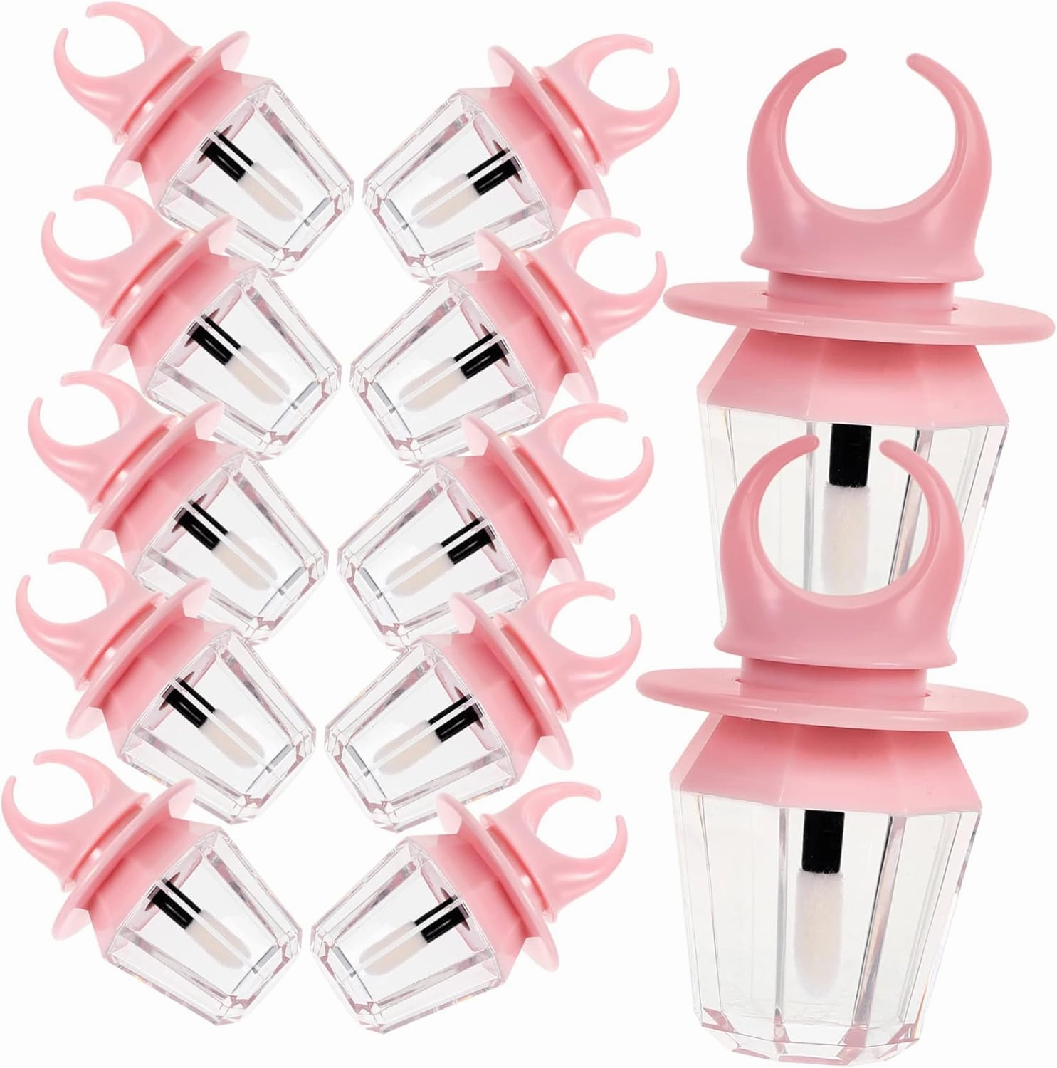 Diy Lip Gloss Supplies 12pcs 8ml Ring Shaped Empty Lipstick Tubes Containers