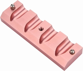DIY Lipstick Maker, Makeup Cosmetics Lipstick Silicone Making Tool Set Aluminum Alloy Rose Gold Dual Uses Lip Balm Maker Tool 2 Holes (4 Holes)