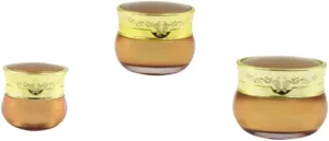 DOITOOL Lightweight 3pcs Acrylic Bottles 10g 15g 30g Storage Boxes Leakproof for Daily Use Travel