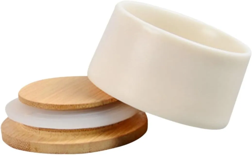 DOITOOL Practical Ceramic Tea Can 20g Face Cream Storage Leakproof Lid Portable Travel Bottles Home Supplies