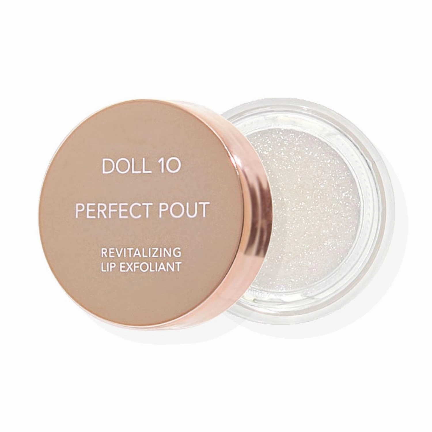 Doll 10 Perfect Pout Revitalizing Lip Exfoliant - Hydrating Plumping Nourishing Vegan Lip Scrub