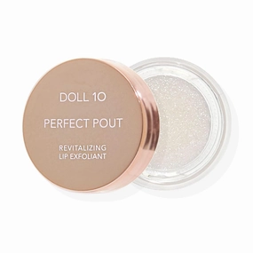 Doll 10 Perfect Pout Revitalizing Lip Exfoliant - Hydrating Plumping Nourishing Vegan Lip Scrub