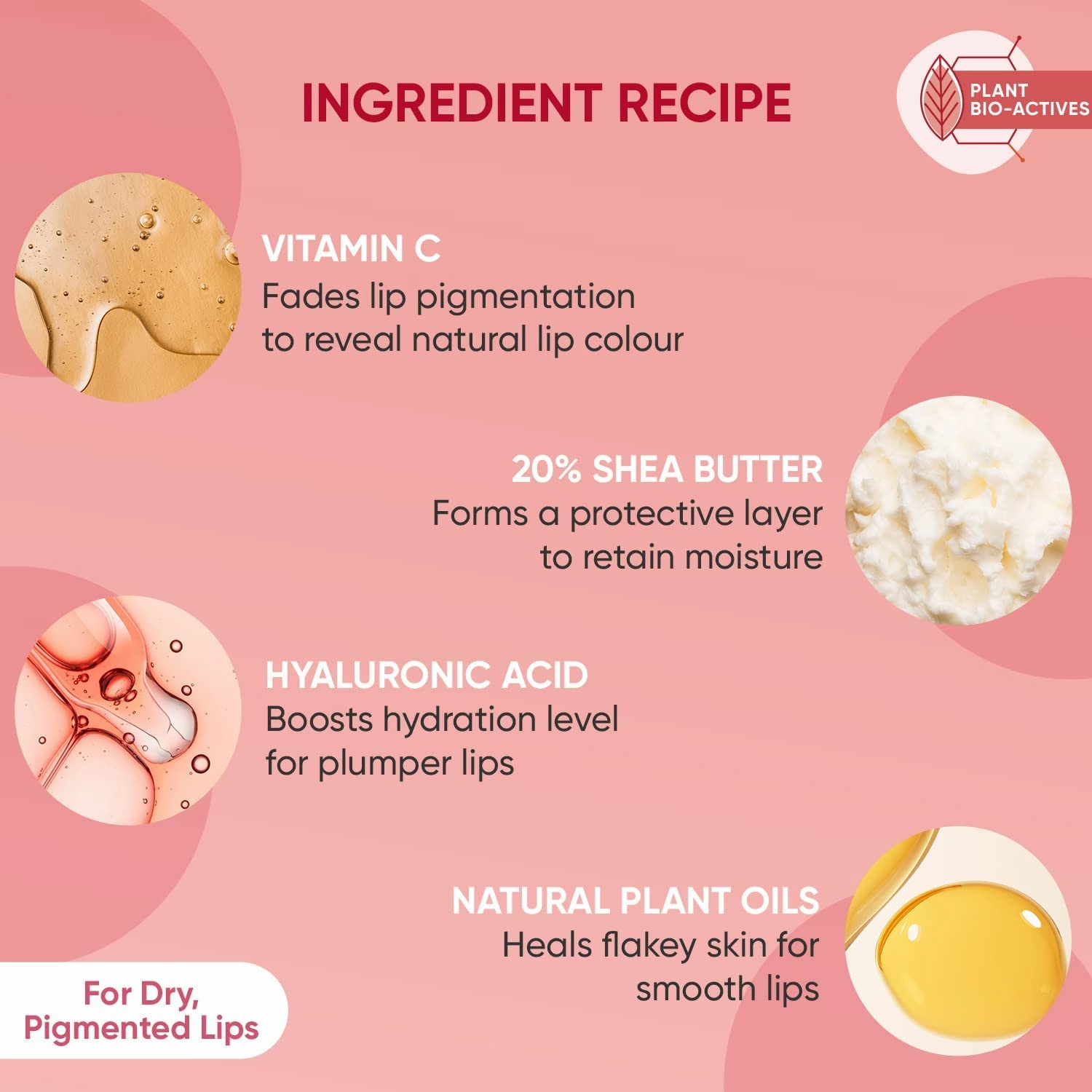 Dot'& Key' Dot&Key Lip Plumping Mask With Shea Butter & Vitamin C   E For Naturally Glowing Lips, Lip Mask For Soft,Smooth&Plump Lips| (Lingonberry) | 15Ml, Fl Oz 0.5