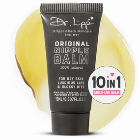 Dr. Lipp Original Nipple Balm 0.27 fl oz/8ml – 10-in-ONE Multi-Purpose Moisturizer for Dry Skin, Lips, Hair, Cuticles & More – 100% Natural Lanolin Nipple Cream & Lip Balm – Fragrance & Cruelty Free