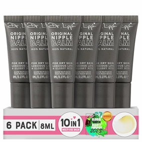 Dr. Lipp Original Nipple Balm 0.27 fl oz/8ml – 10-in-ONE Multi-Purpose Moisturizer for Dry Skin, Lips, Hair, Cuticles & More – 100% Natural Lanolin Nipple Cream & Lip Balm – Fragrance & Cruelty Free